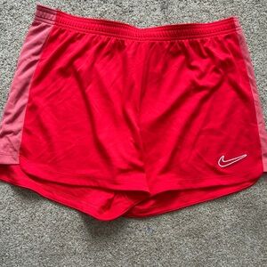 NEW Nike Women's Red and Pink Athletic Shorts